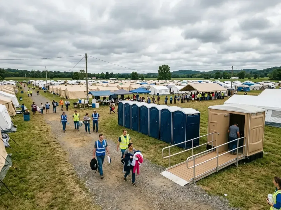 disaster-relief-camp-restrooms-010 — frequently asked questions, Dumpster & Portable Bathrooms Rental in Danville, IL